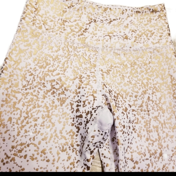 ZYIA White/Gold Leggings 7/8" Length - Picture 3 of 5